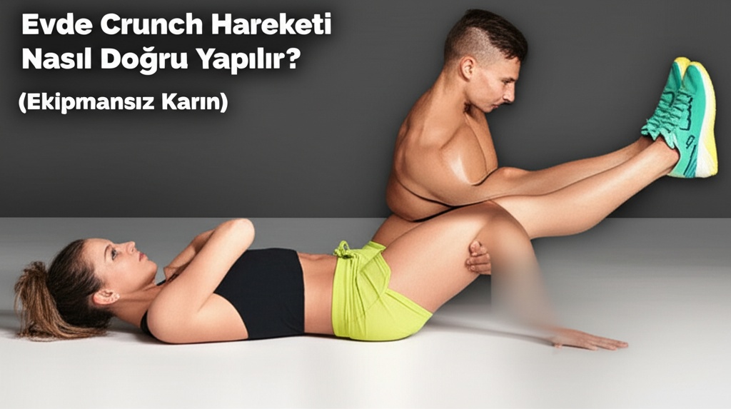 Evde Crunch Hareketi Nasıl Doğru Yapılır? (Ekipmansız Karın)