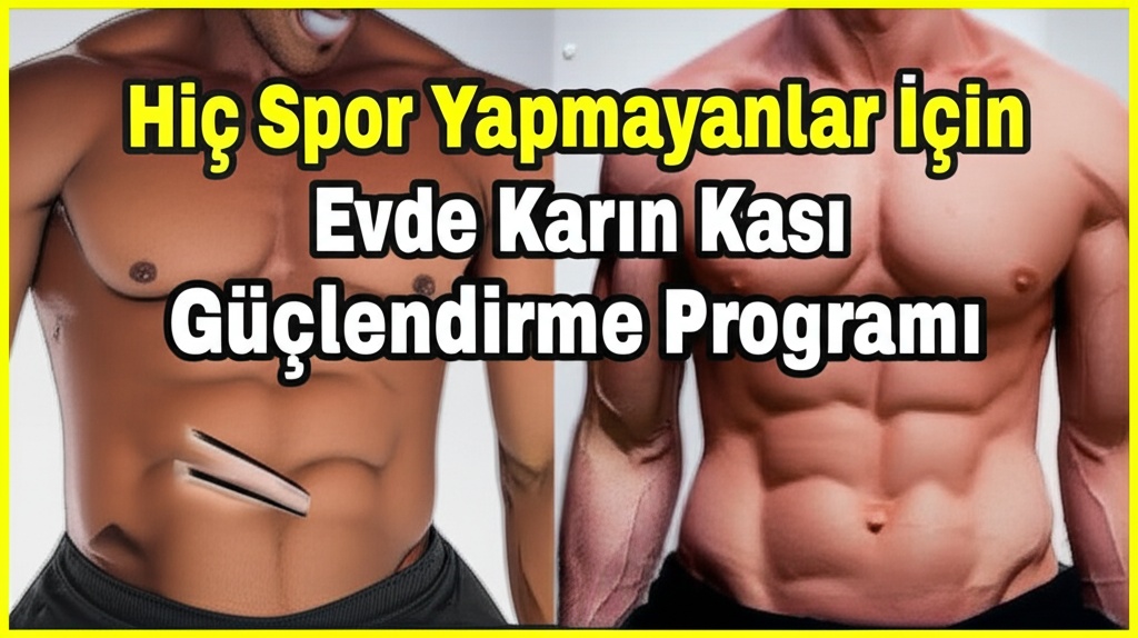 Hiç Spor Yapmayanlar İçin Evde Karın Kası Güçlendirme Programı
